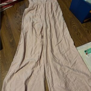 Native Blush Pink Wide-Leg Jumpsuit